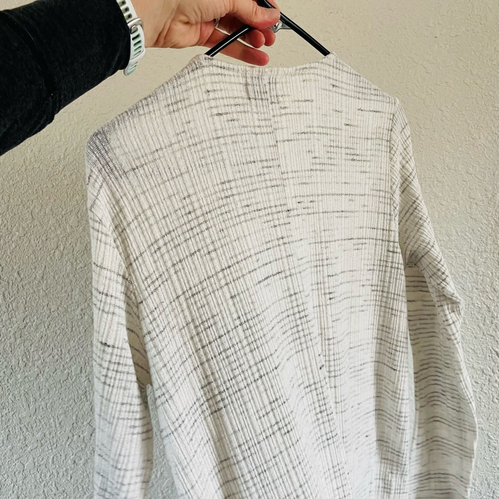 Anthropologie Saturday Sunday Grey & White Soft Duster Cardigan - Picture 10 of 16